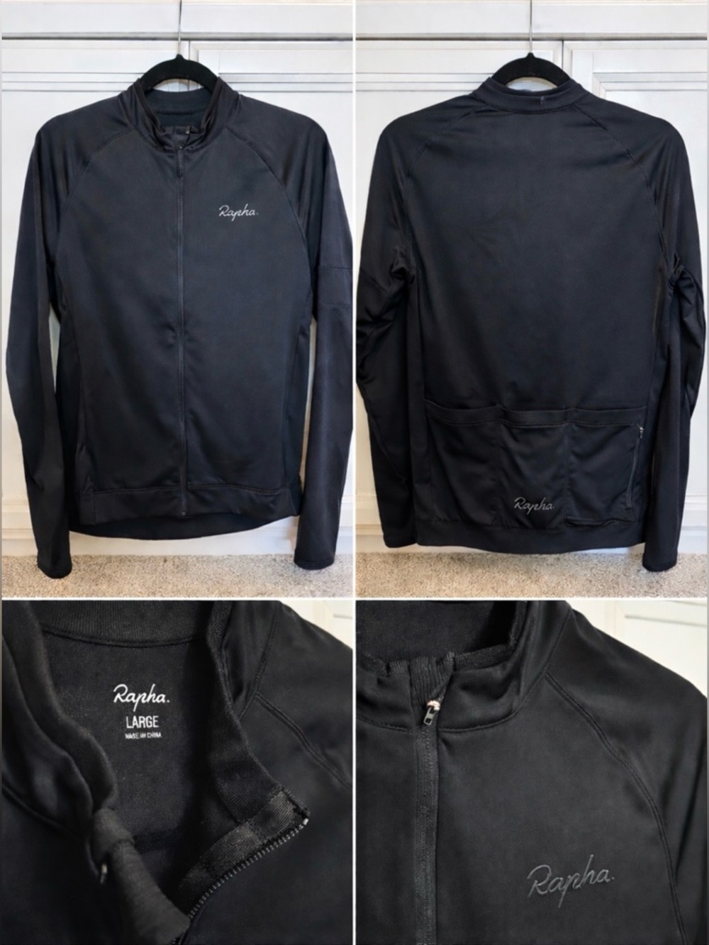 Rapha Black Performance Cycling Jersey